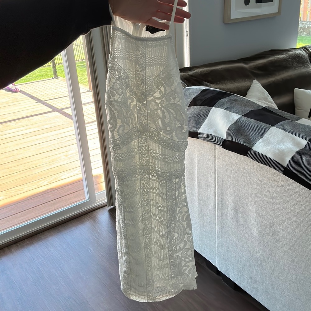 White topshop dress